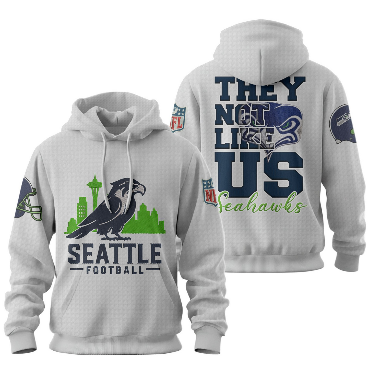 Premium NFL SEA They Not Like Us Hoodie V1 NMD25 TTV