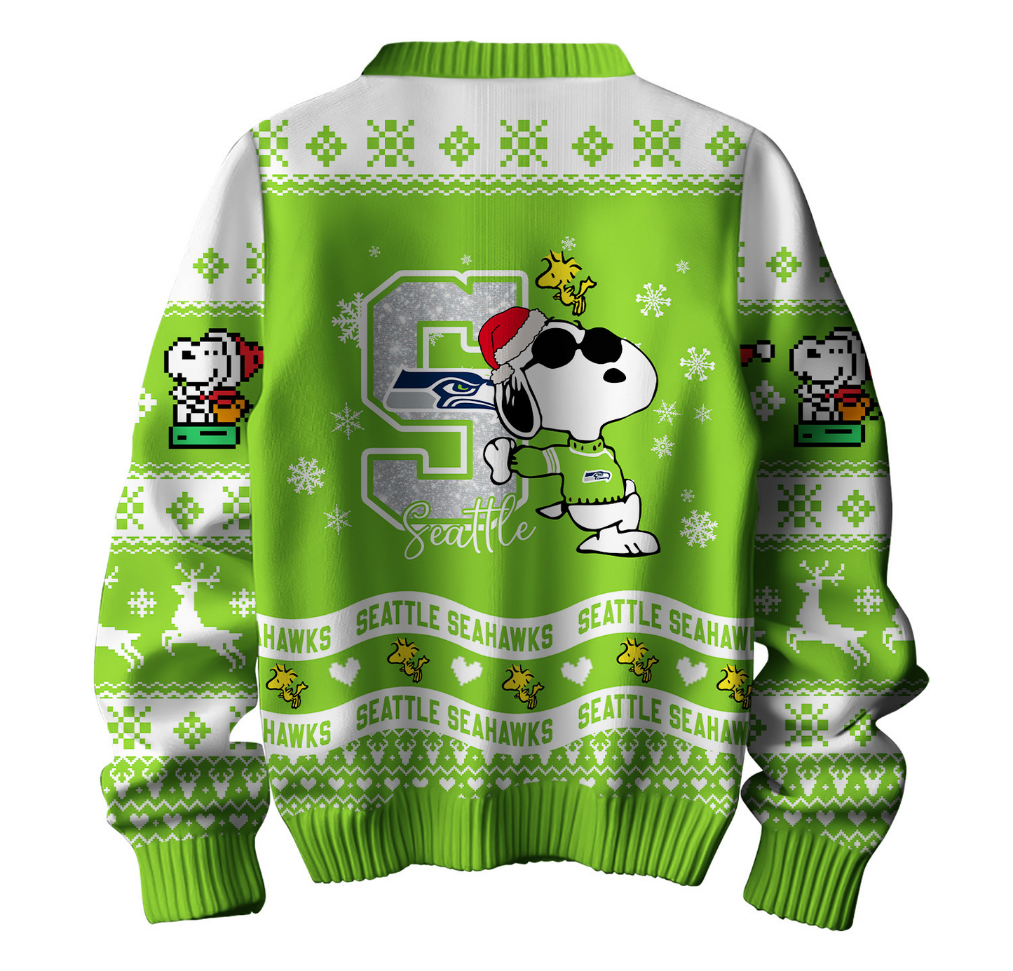 Premium NFL SEA x SNP Ugly Sweater V1 NMD TTV