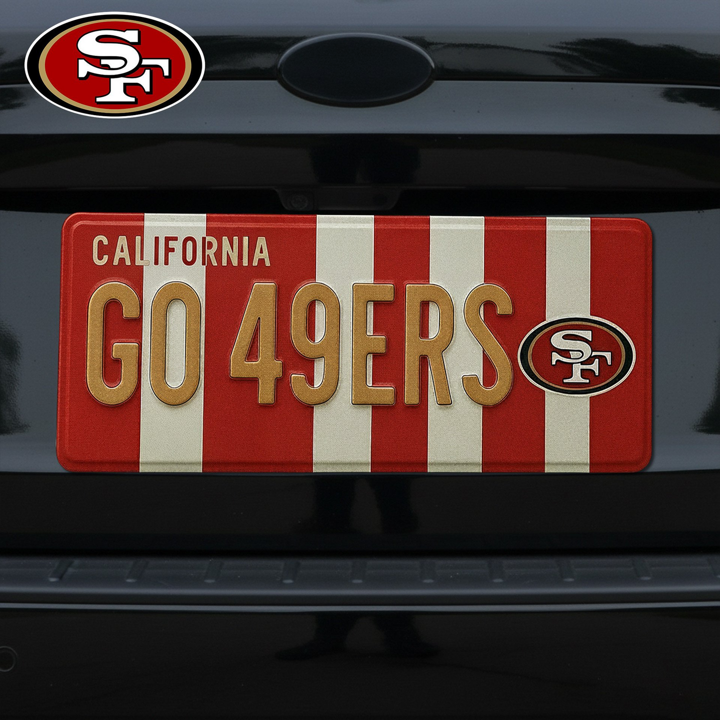 Premium NFL SF License Plate Frame HI V1 NMD TTV