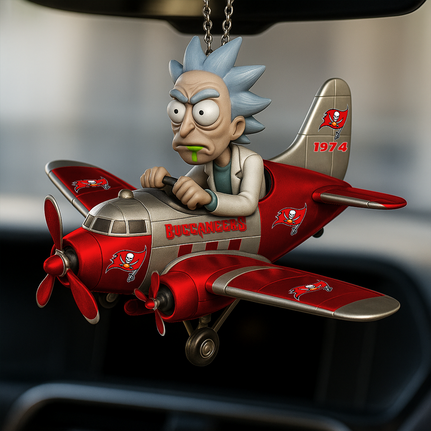 Premium NFL TB x RIC Car Ornament V1 DATND TANTD