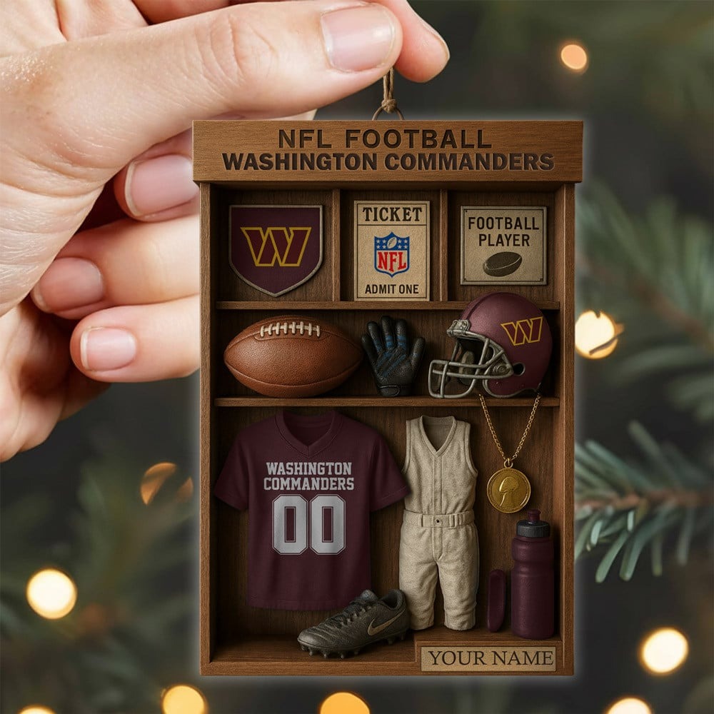 Premium NFL WAS Football Locker Hanging Ornament V1 NMD NHM