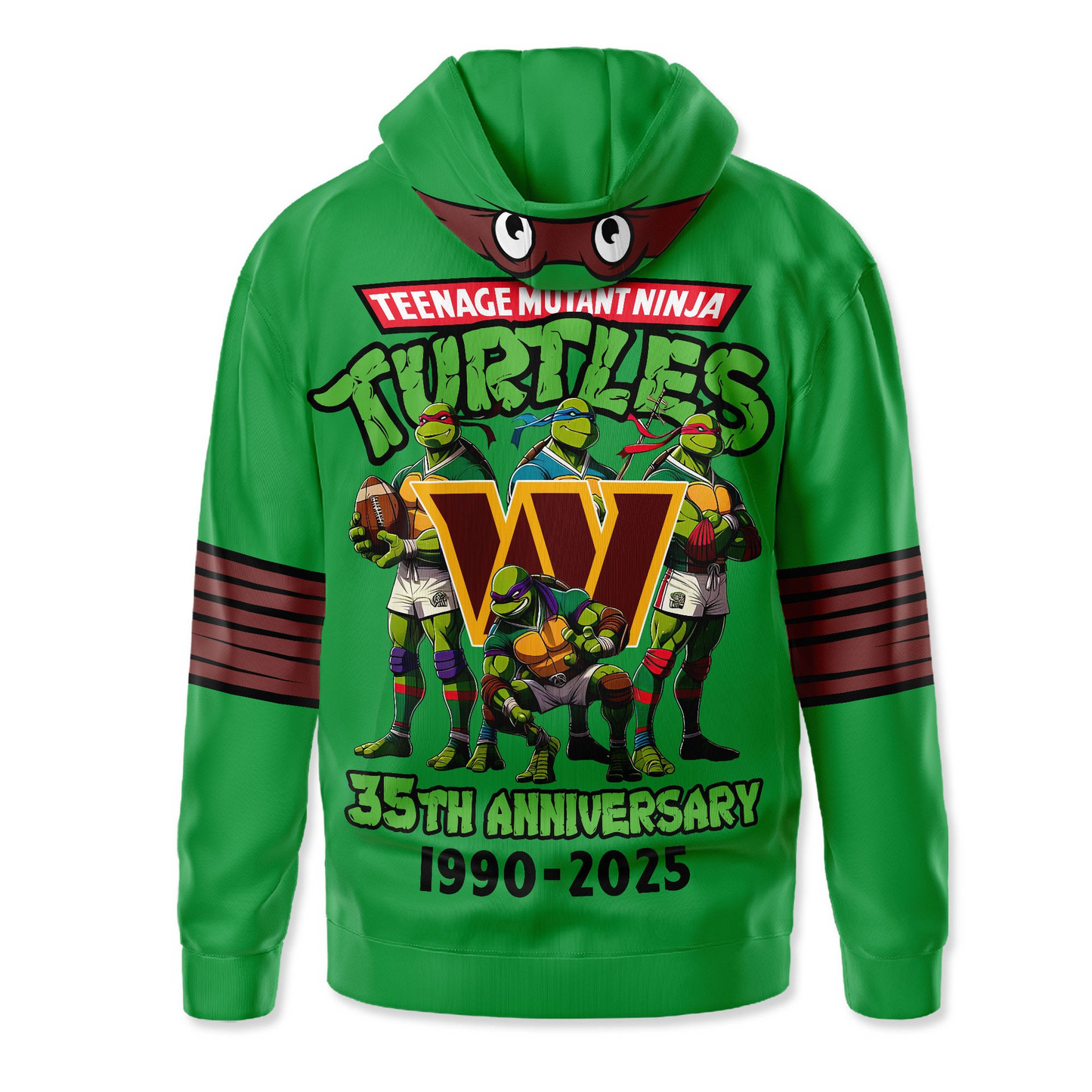 Premium NFL WAS x TMNT 35th Anniversary Hoodie V1 NMD TTV