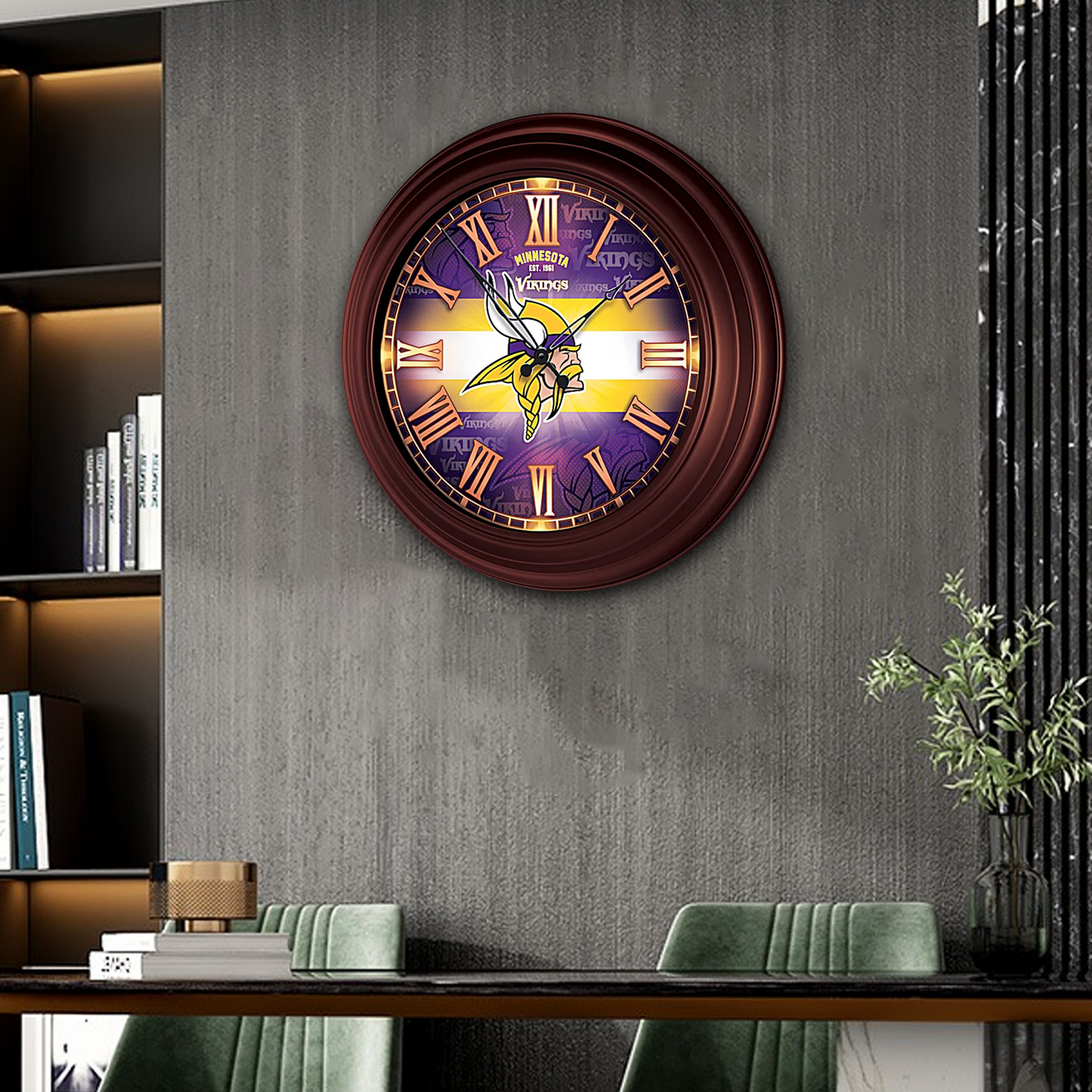 PREMIUM NFL x MIN ATOMIC WALL CLOCK NDT TDT