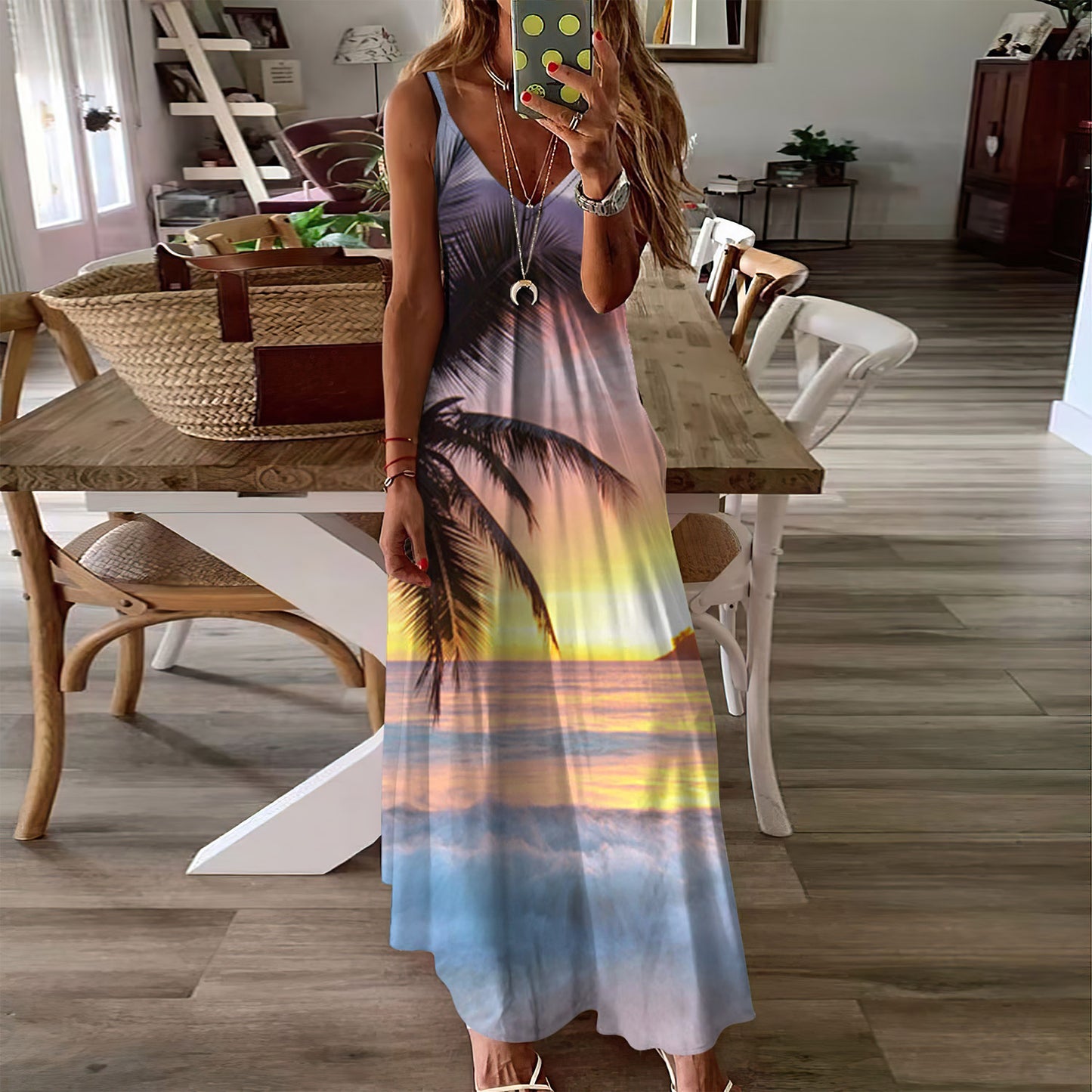 Beach Sleeveless Maxi Dress | Women Summer Dress | Sundress