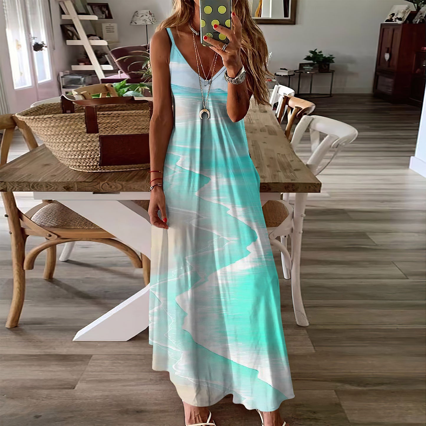 Beach Sleeveless Maxi Dress | Women Summer Dress | Sundress
