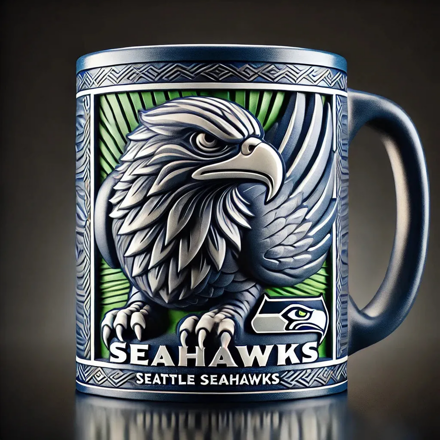 SEA X NFL 2026 Football Guardian Beast 3D Mug V2 NAK NHT
