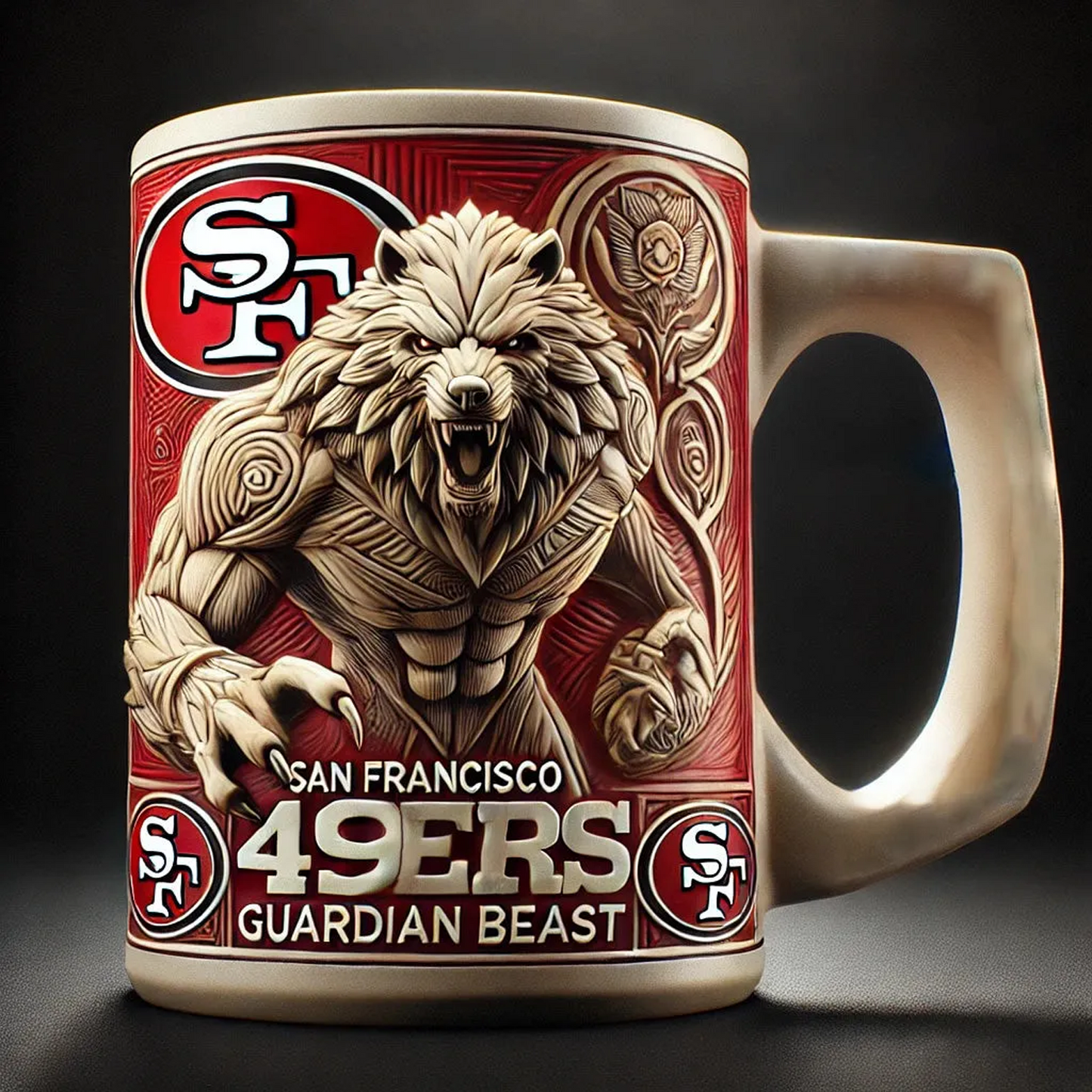 SF X NFL 2026 Football Guardian Beast 3D Mug V2 NAK NHT