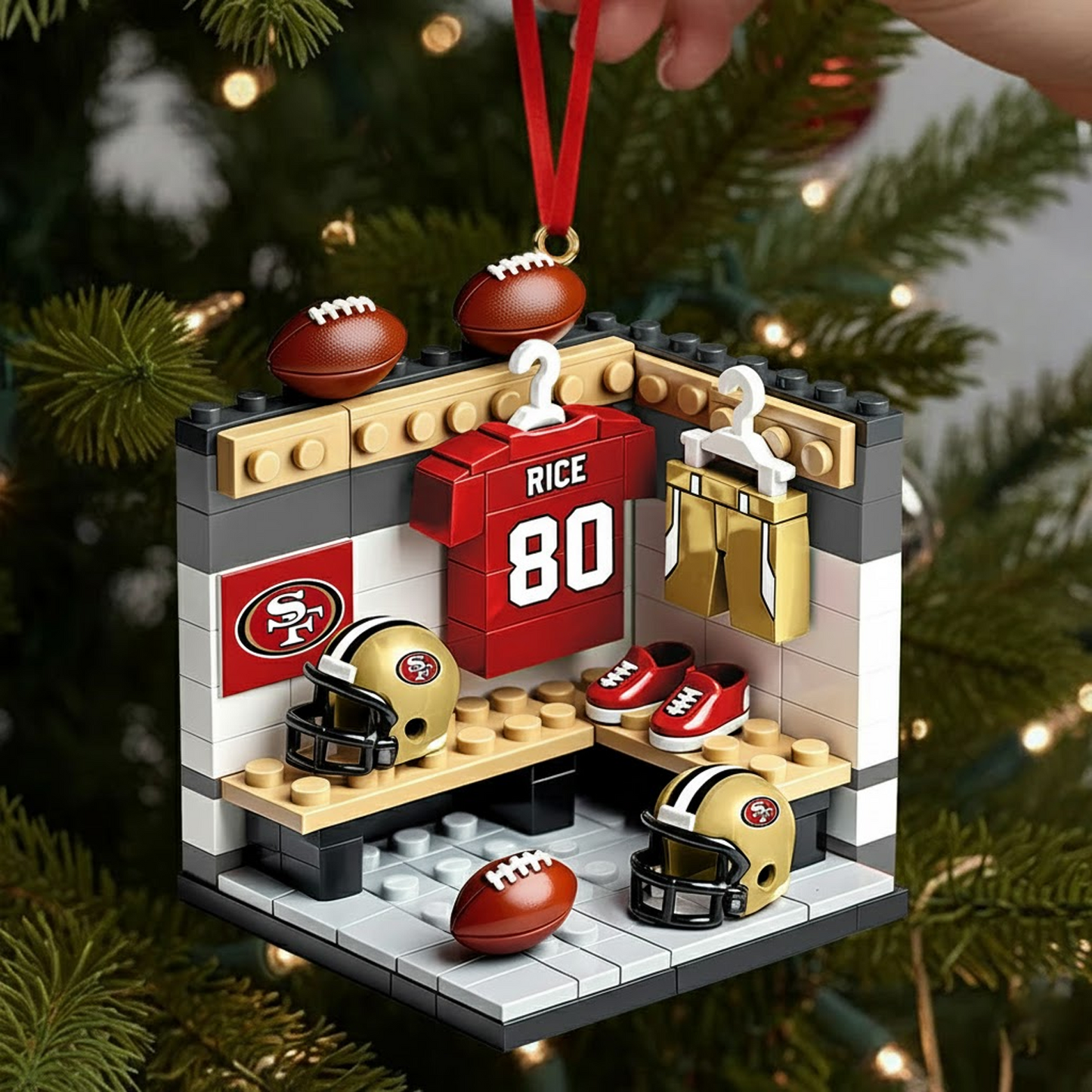 SF X NFL Sport Lover Ornament - Personalized Gift For Sport Lover Christmas Ornament NAK THUONGNH