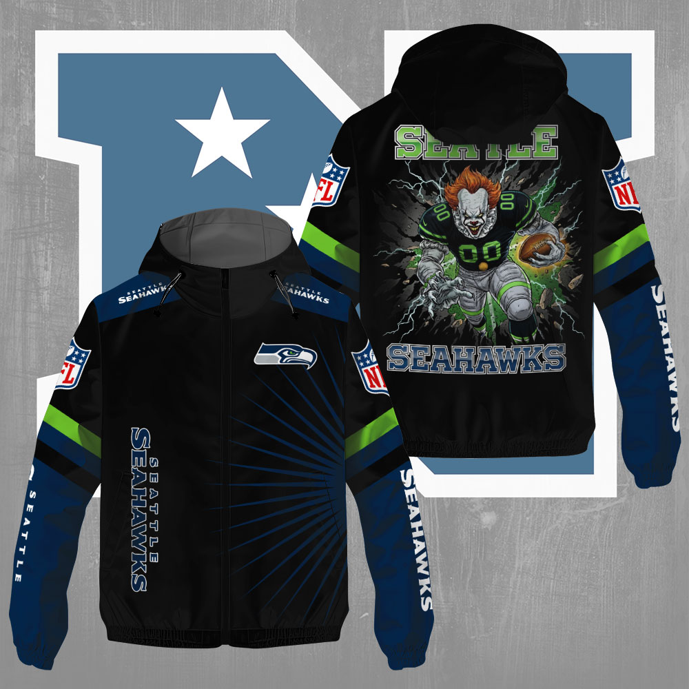 SS x NFL Pennywise 3D Windbreaker Jacket DDT CTND