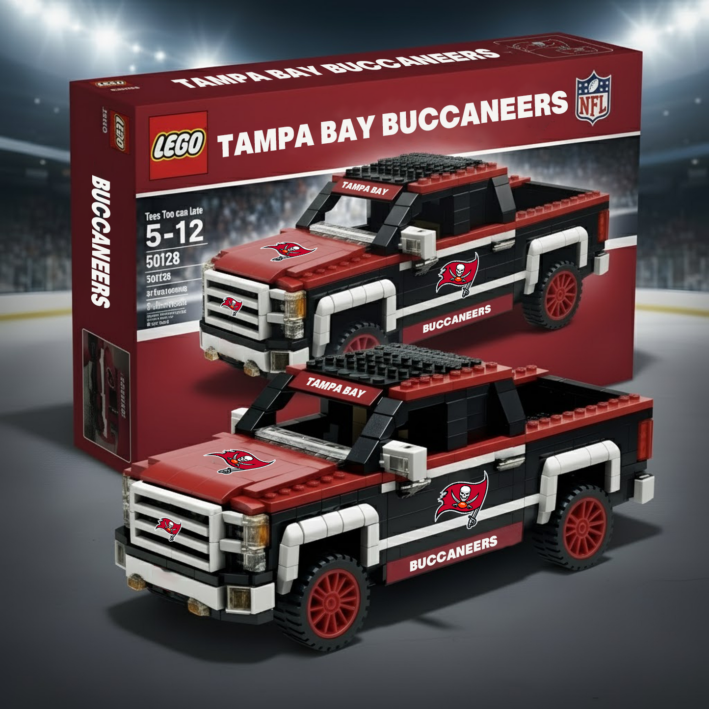 TB x NFL 3D Racing Truck Model Building Block Set V1 NAK NHT