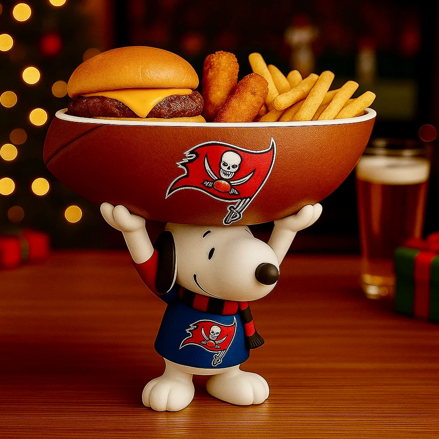 TB X NFL Creative Football Team Snoopy Snack Tray NAK NHT
