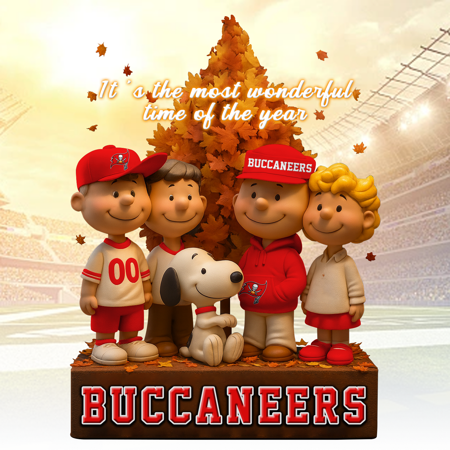 TB x NFL Premium Acrylic Block Peanuts DATND TANTD 120825