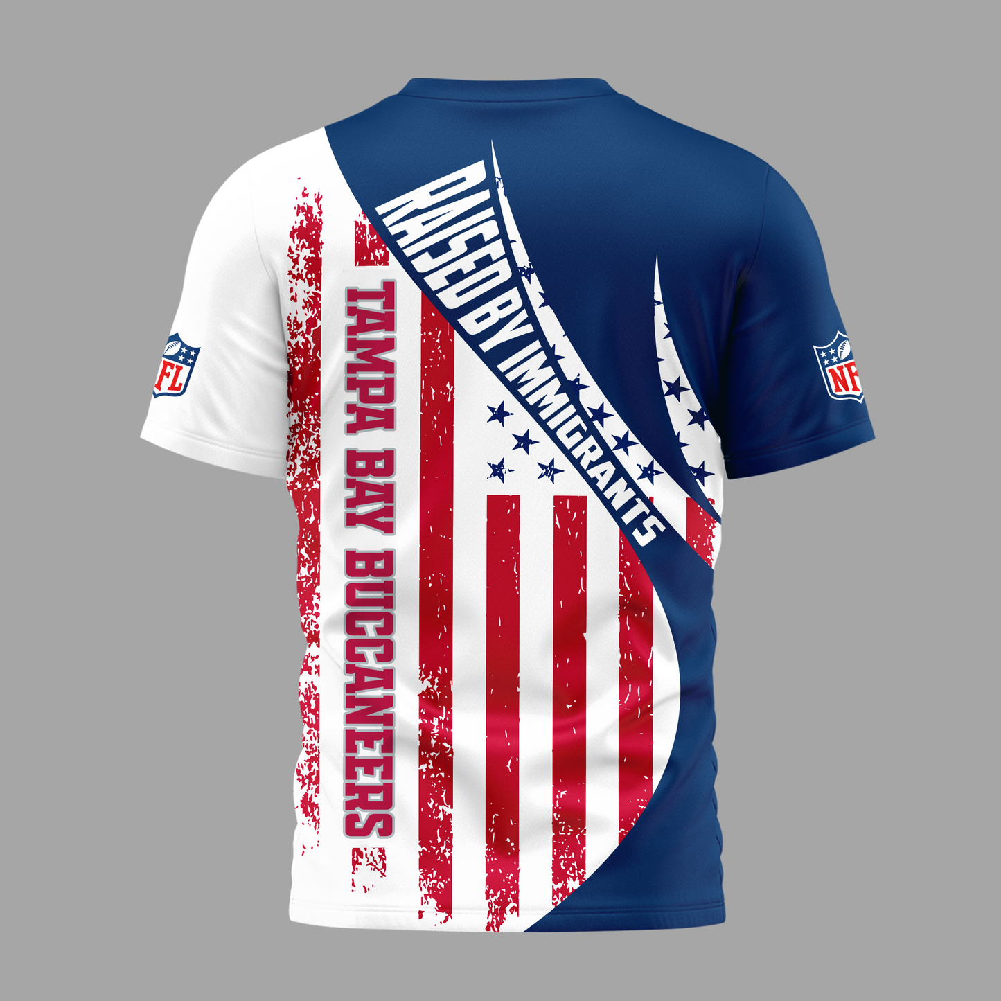 TBB Premium NFL Raised By Immigrants 3D Shirt DDT NTL