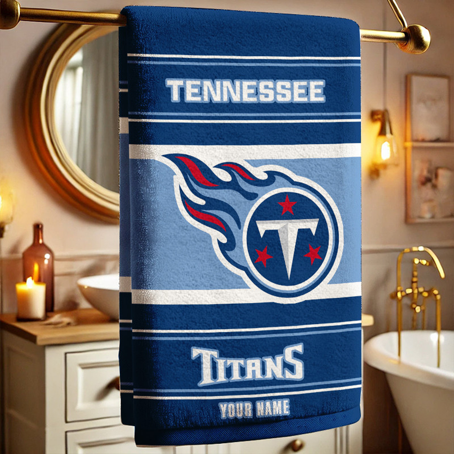 TEN X NFL New Bath Towel Custom Any Name Gifts NAK NHT