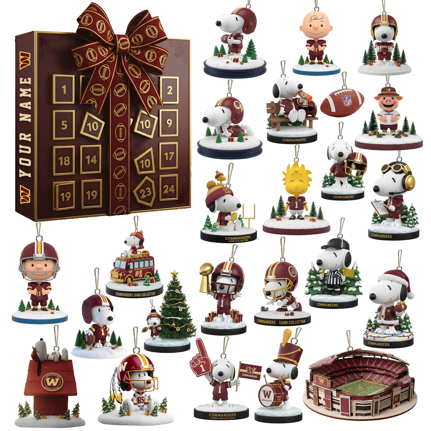 NFL WC Full Set Advent Calendars 2025 Blind Boxes Gifts 131125 V1 NAK NHT