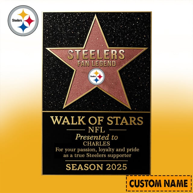PREMIUM NFL X PIT Walk Of Stars Acrylic Block Plaque Funny Christmas NDT NHM 211125