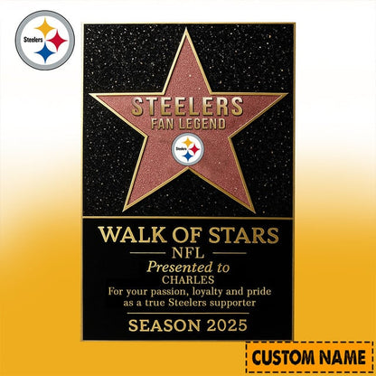 PREMIUM NFL X PIT Walk Of Stars Acrylic Block Plaque Funny Christmas NDT NHM 211125