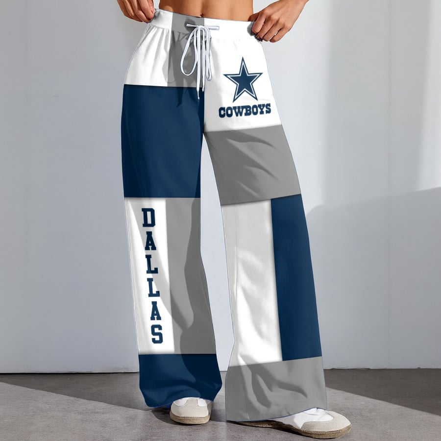 Premium NFL X DAL  Color Block Football High-Stretch Casual Pants NDT NHM 181125