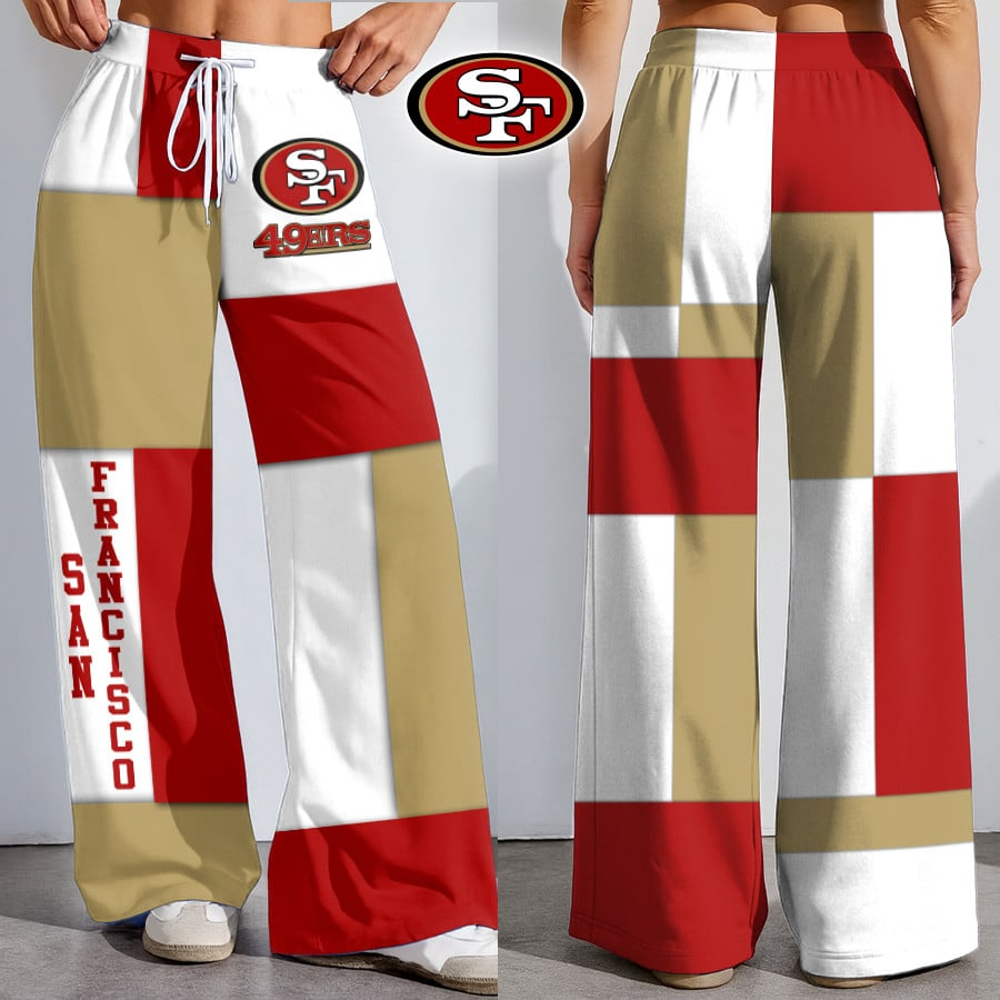 Premium NFL X SF49 Color Block Football High-Stretch Casual Pants NDT NHM 181125
