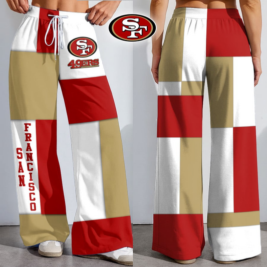 Premium NFL X SF49 Color Block Football High-Stretch Casual Pants NDT NHM 181125