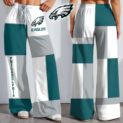 Premium NFL X PHI  Color Block Football High-Stretch Casual Pants NDT NHM 181125