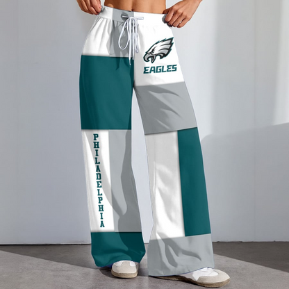 Premium NFL X PHI  Color Block Football High-Stretch Casual Pants NDT NHM 181125
