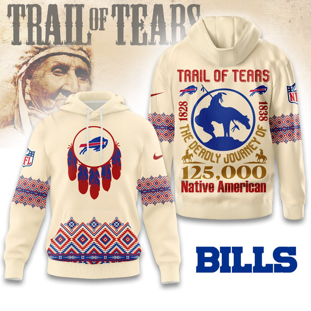 Premium NFL X BUF Trail of Tears 3D Shirt NDT NHM2511