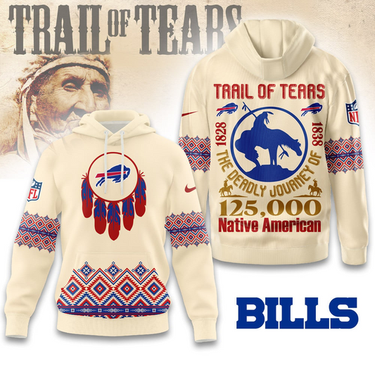Premium NFL X BUF Trail of Tears 3D Shirt NDT NHM2511