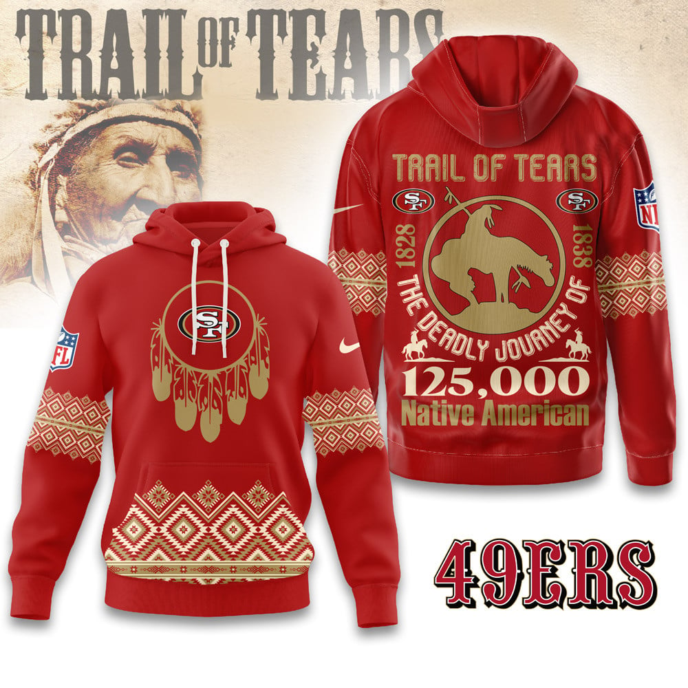 Premium NFL X SF Trail of Tears 3D Shirt NDT NHM2511