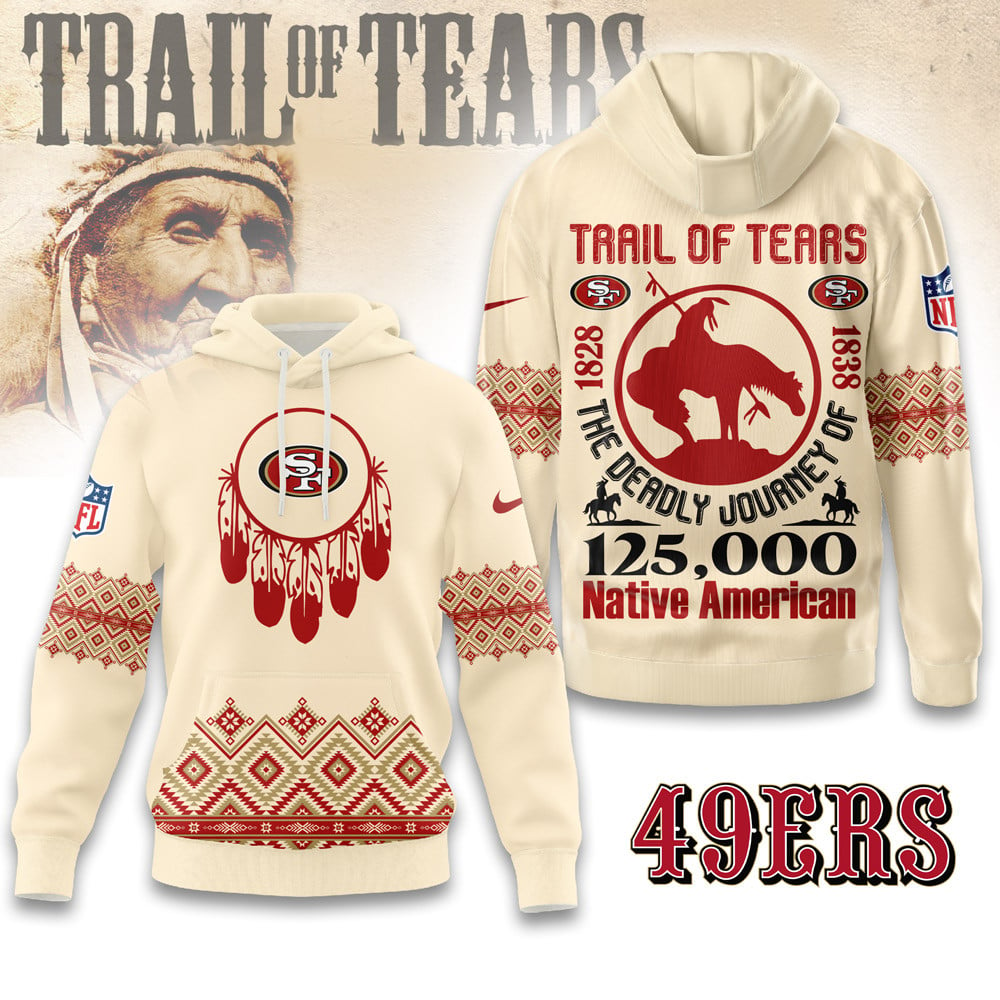 Premium NFL X SF Trail of Tears 3D Shirt NDT NHM2511