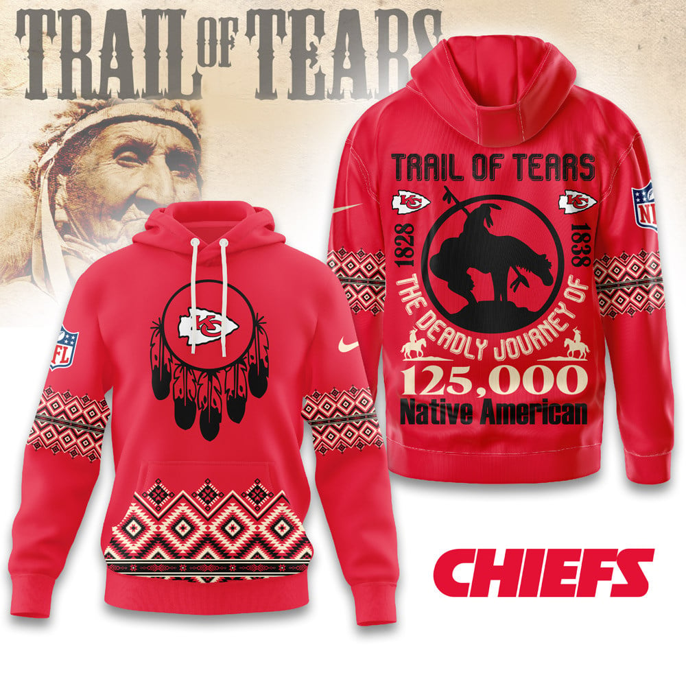 Premium NFL X KCC Trail of Tears 3D Shirt NDT NHM2511