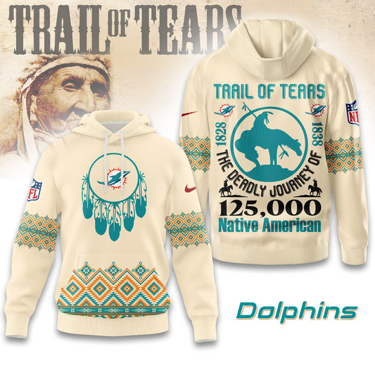Premium NFL X MIA Trail of Tears 3D Shirt NDT NHM2511