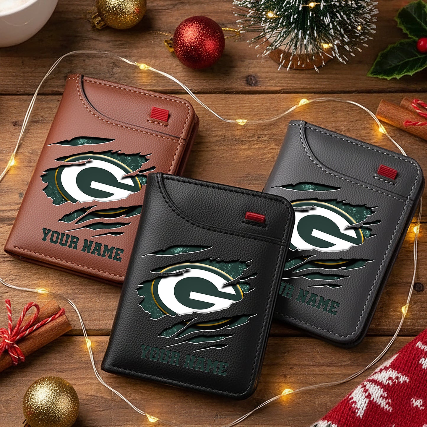 Premium NFL X GB  Cracked  Leather Wallet V1 NDT NHM 241125
