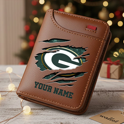 Premium NFL X GB  Cracked  Leather Wallet V1 NDT NHM 241125