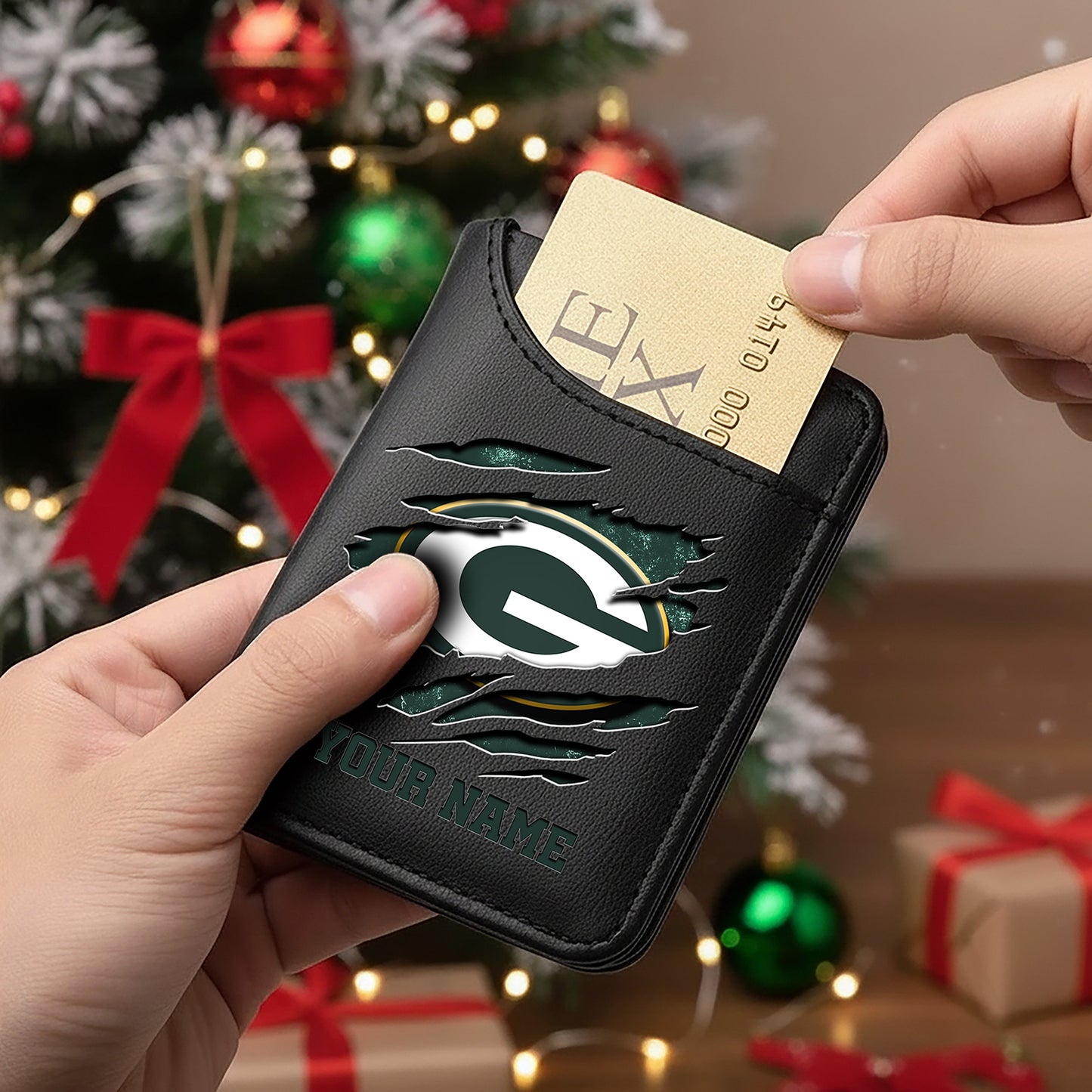 Premium NFL X GB  Cracked  Leather Wallet V1 NDT NHM 241125