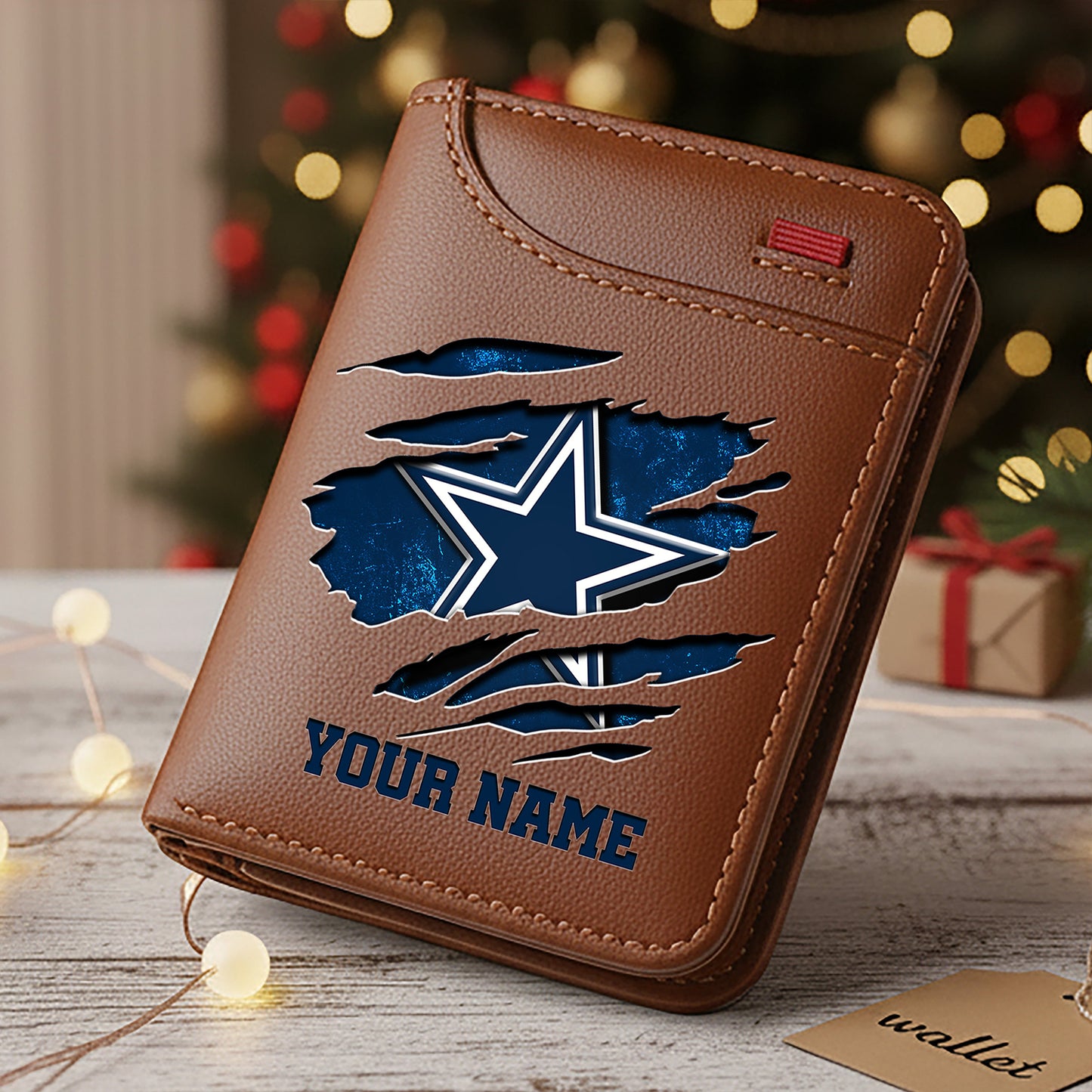 Premium NFL X DAL  Cracked  Leather Wallet V1 NDT NHM 241125