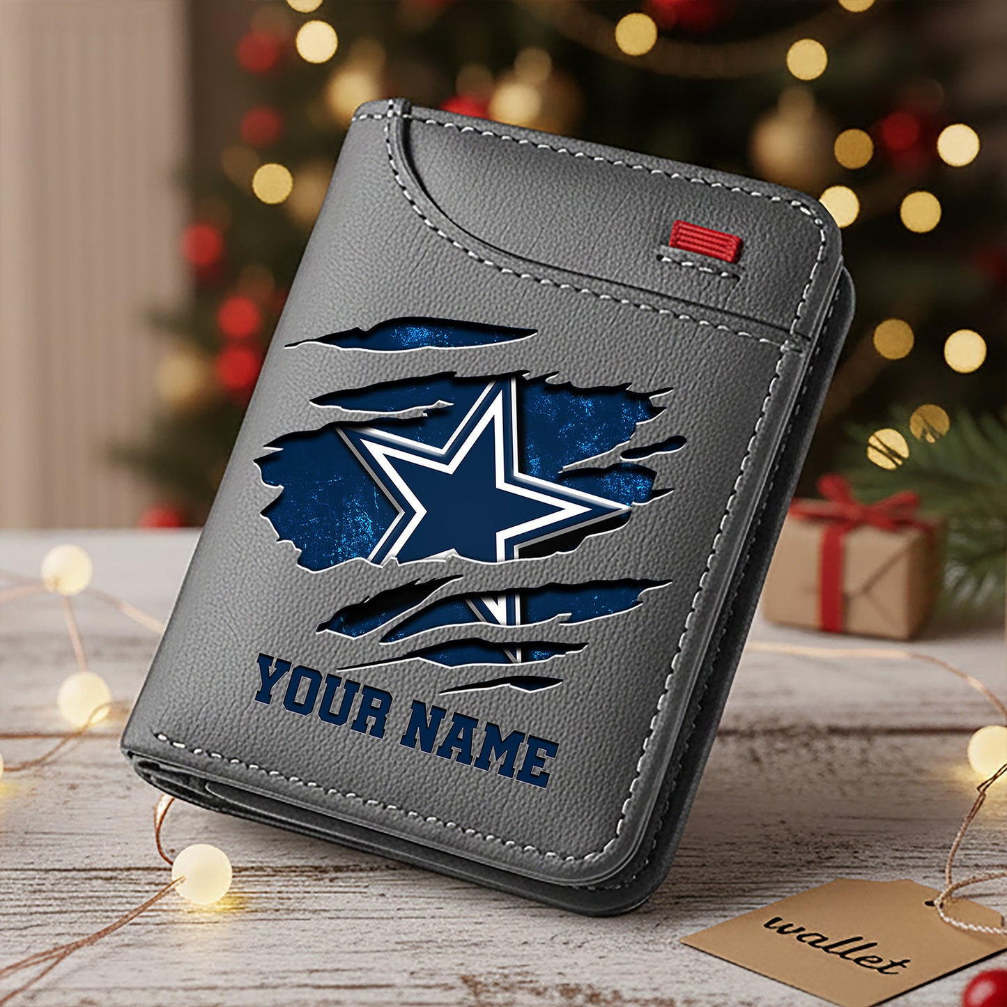 Premium NFL X DAL  Cracked  Leather Wallet V1 NDT NHM 241125
