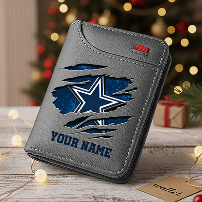 Premium NFL X DAL  Cracked  Leather Wallet V1 NDT NHM 241125