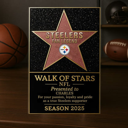 PREMIUM NFL X PIT Walk Of Stars Acrylic Block Plaque Funny Christmas NDT NHM 211125