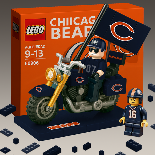PREMIUM NFL x CHI Building Blocks Bike Toy Set NDT TDT 181125