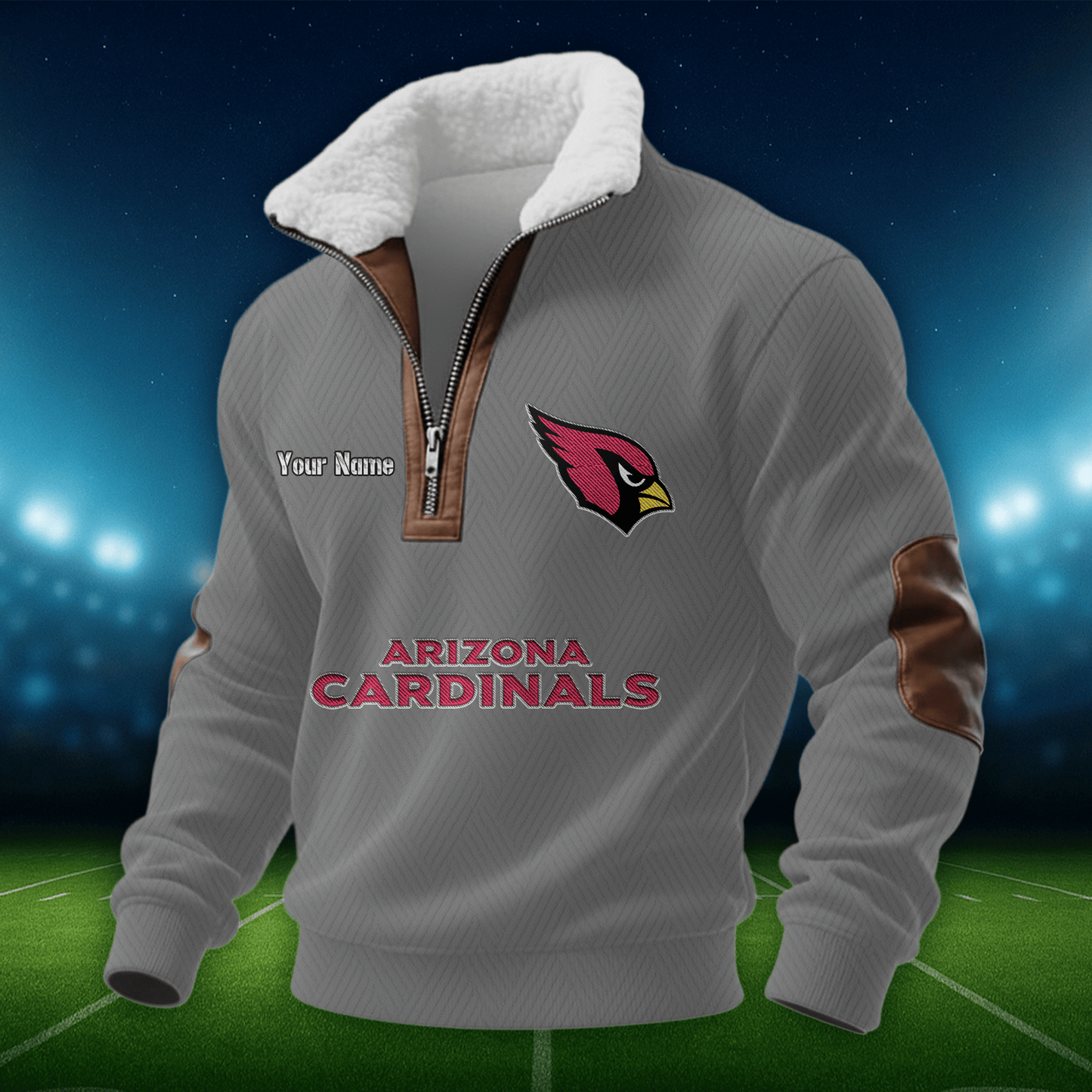 AC NFL Men Fur Collar Sweatshirt DDT CTND