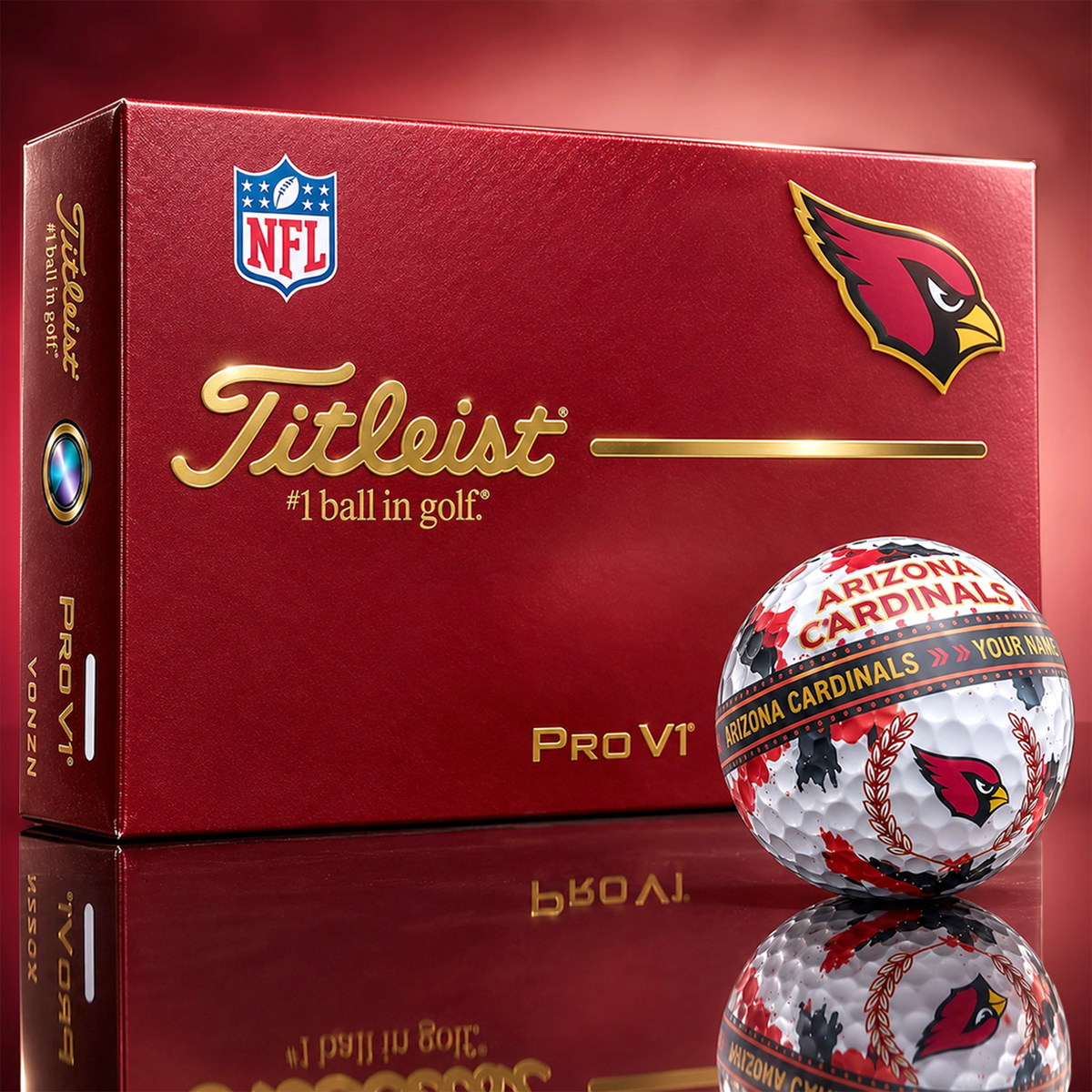 AC x Premium NFL Titleist Pro V1 Golf Ball Set