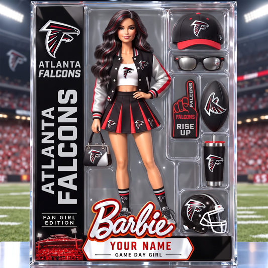 AF x Personalized NFL Ken Acrylic Block Plaque Action Figure Box