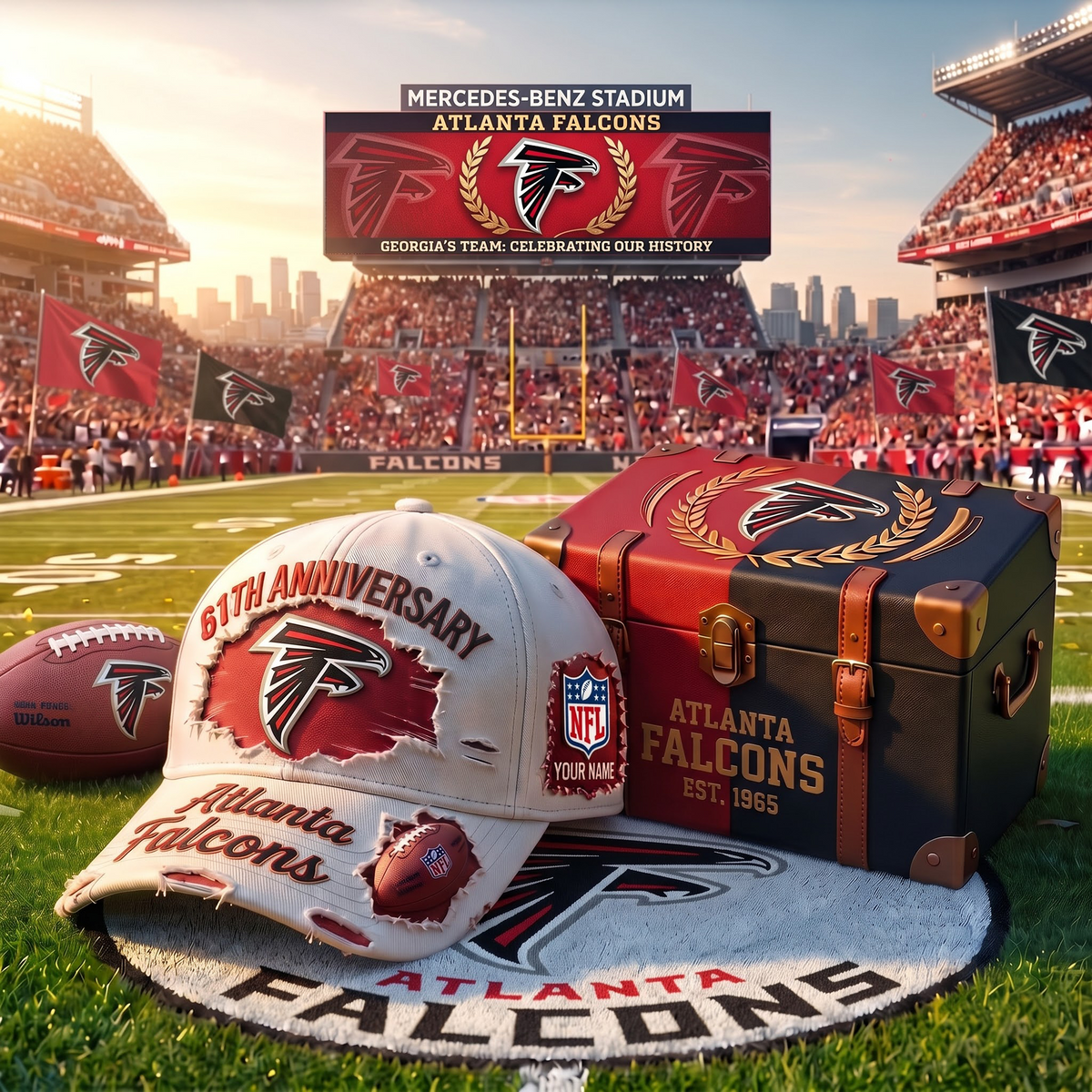AF x Premium NFL Fan Cap & Collector Box Set – Custom Name Edition 1209 V2