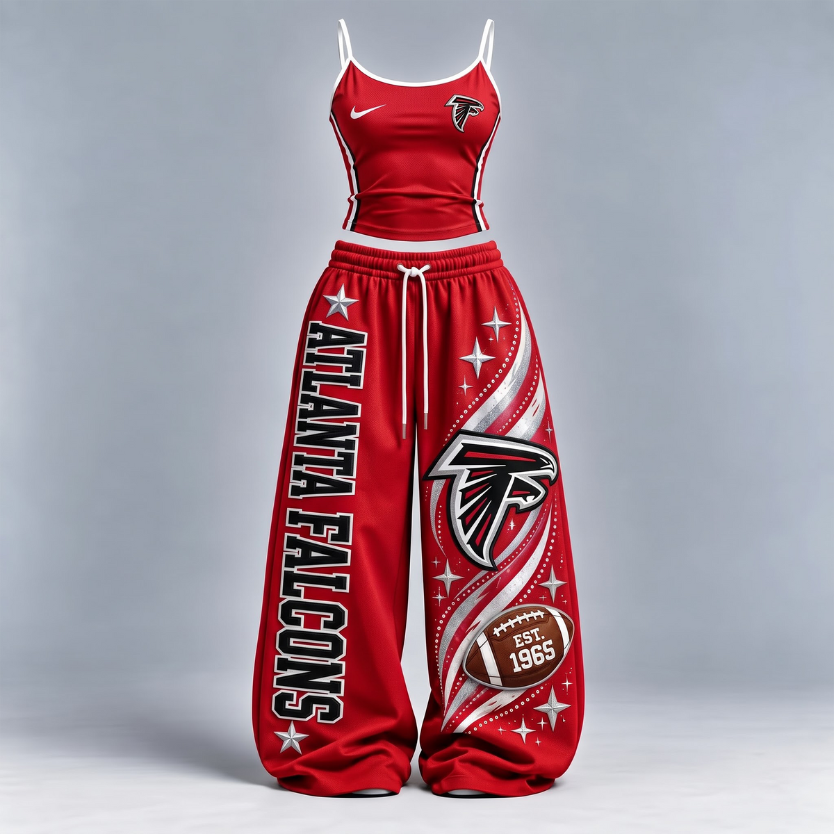 AF x Premium NFL Sports-Inspired Cami & Wide-Leg Pants Set