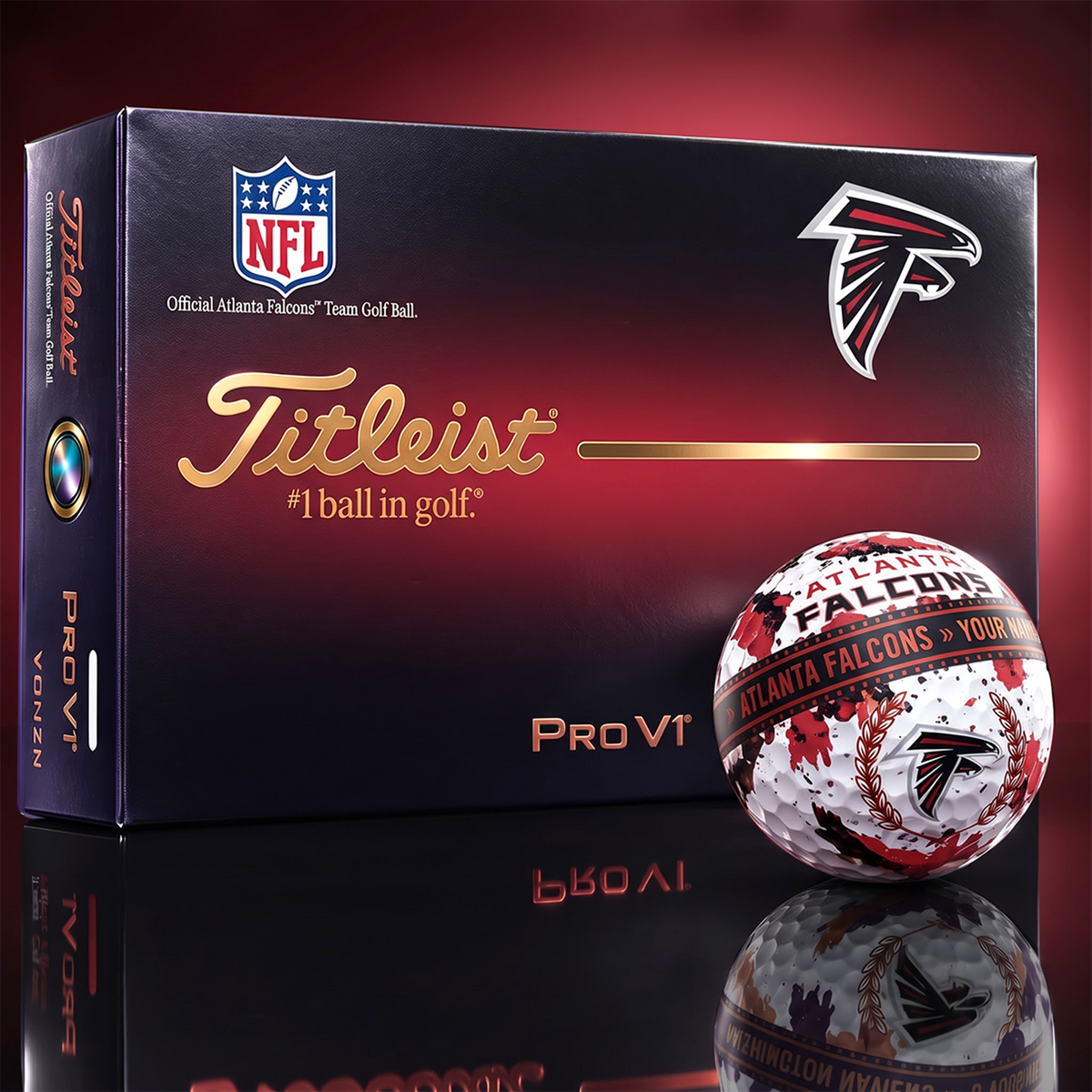 AF x Premium NFL Titleist Pro V1 Golf Ball Set