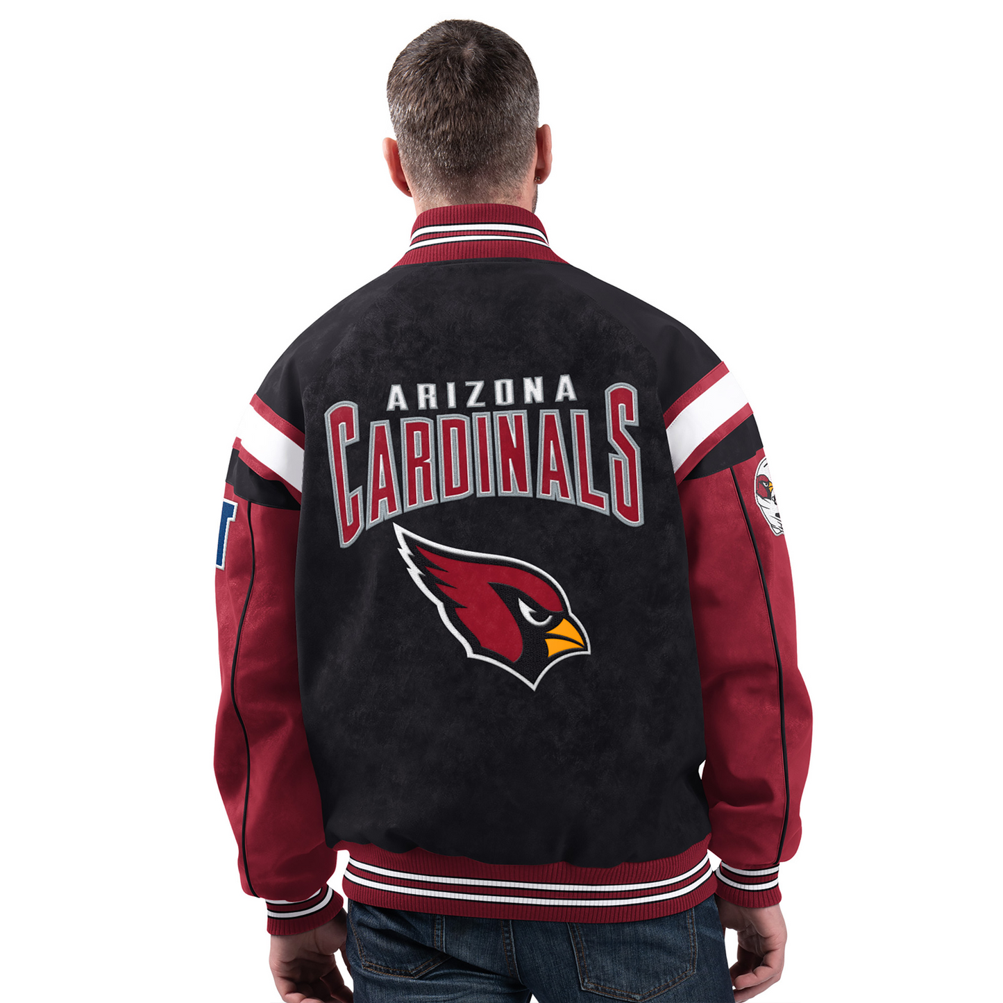 ARI x NFL Officially Licensed Faux Suede Jacket DATND TANTD