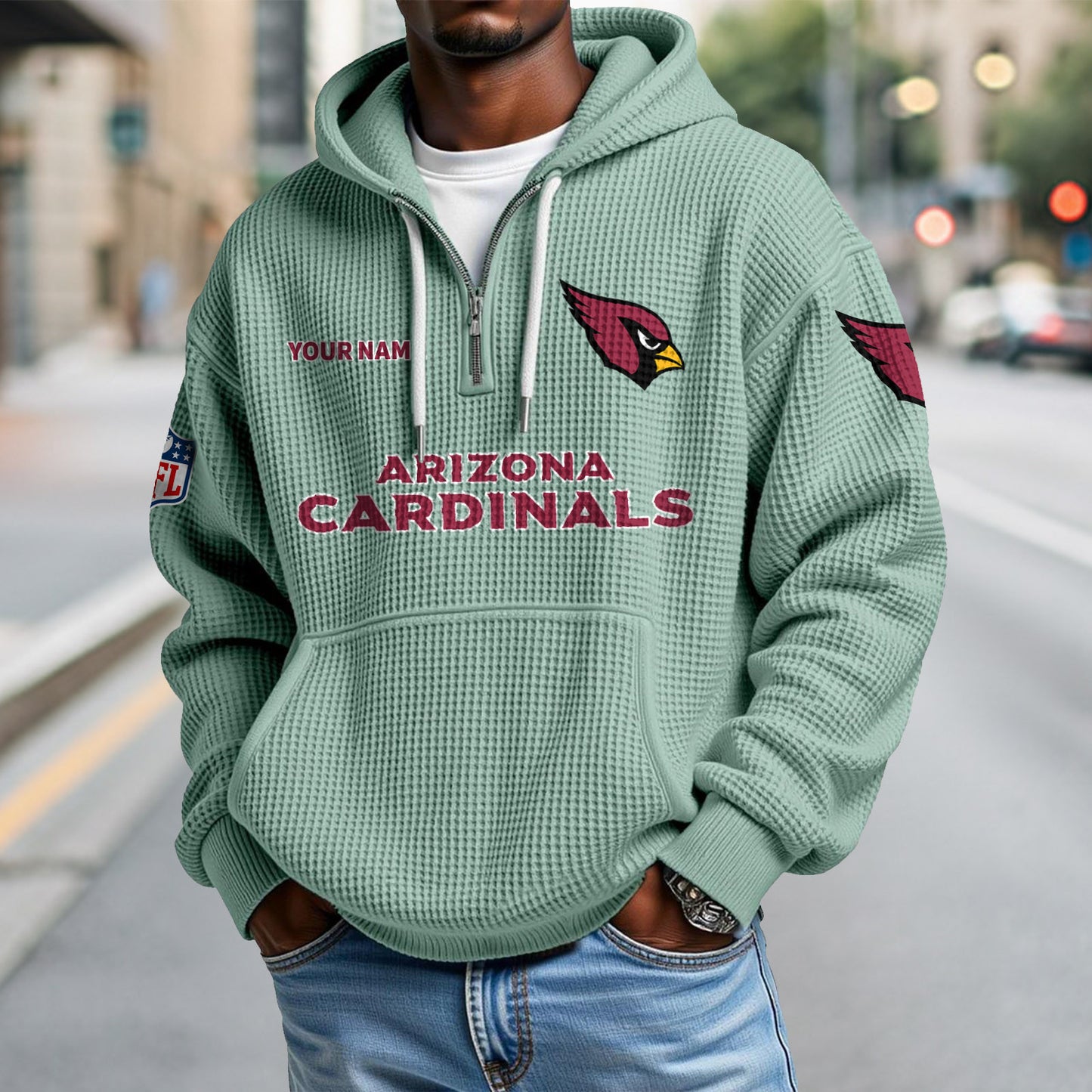 ARI x NFL Waffle Hoodie DatND DVT