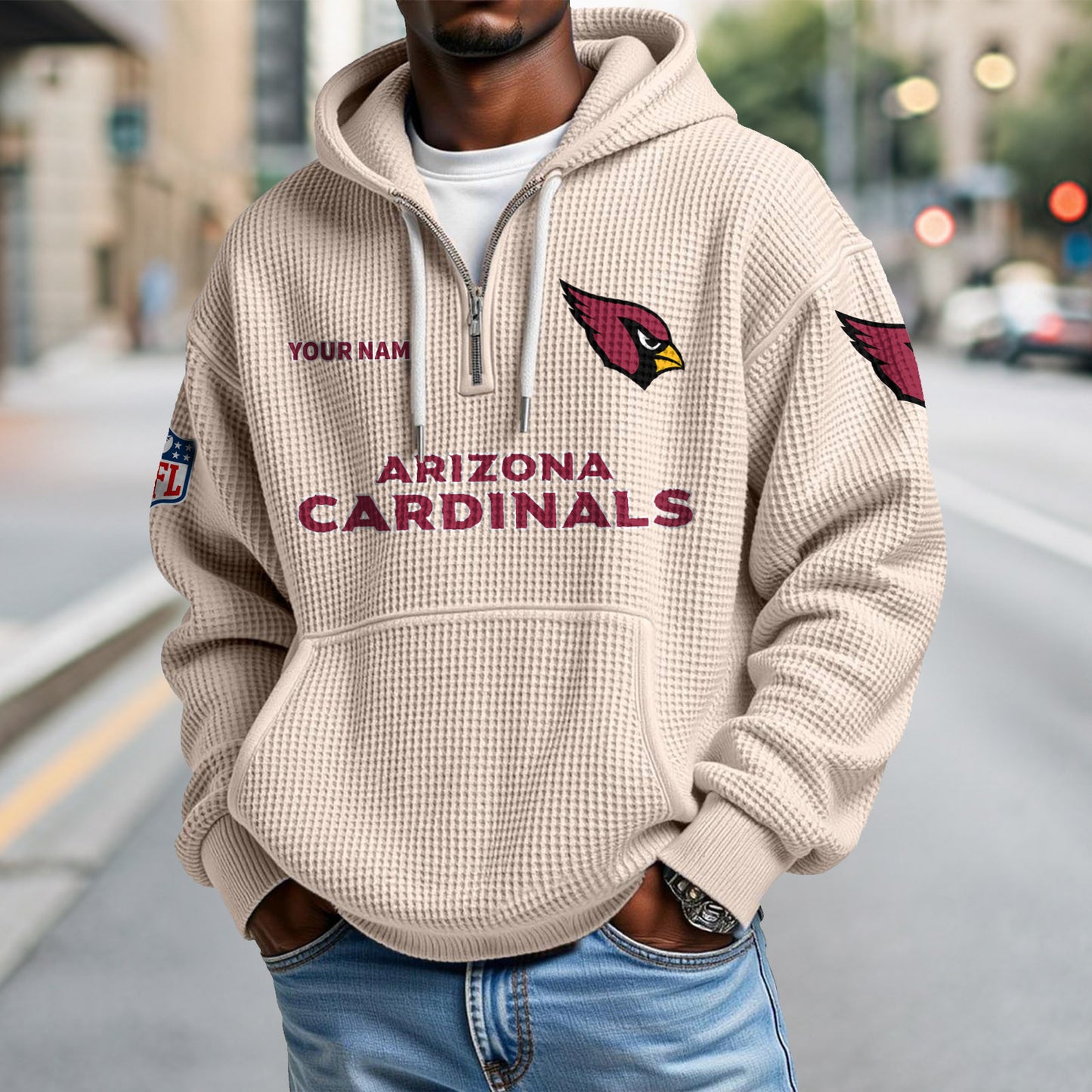 ARI x NFL Waffle Hoodie DatND DVT