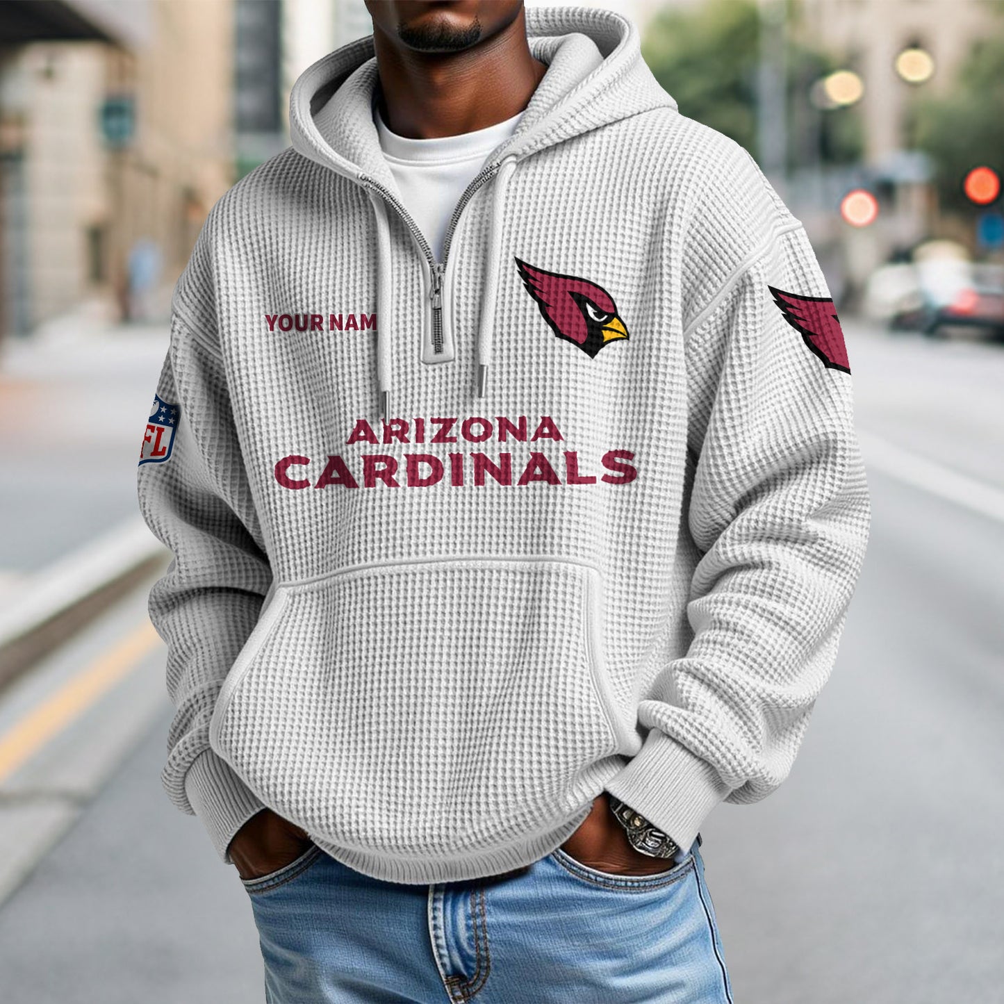 ARI x NFL Waffle Hoodie DatND DVT